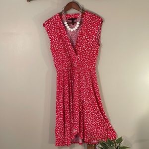 BCBG MaxAzria Sleeveless Wrap Style Dress